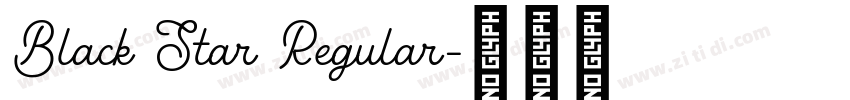 Black Star Regular字体转换